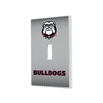 Georgia Bulldogs Linen Hidden-Screw Light Switch Plate-0