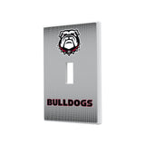 Georgia Bulldogs Linen Hidden-Screw Light Switch Plate-0