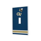 Georgia Tech Yellow Jackets Stripe Hidden-Screw Light Switch Plate-0