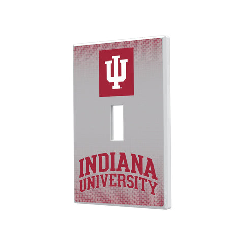 Indiana University Hoosiers Linen Hidden-Screw Light Switch Plate