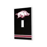 University of Arkansas Fayetteville Razorbacks Stripe Hidden-Screw Light Switch Plate