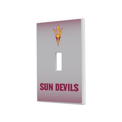 Arizona State University Sun Devils Linen Hidden-Screw Light Switch Plate
