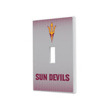 Arizona State University Sun Devils Linen Hidden-Screw Light Switch Plate-0