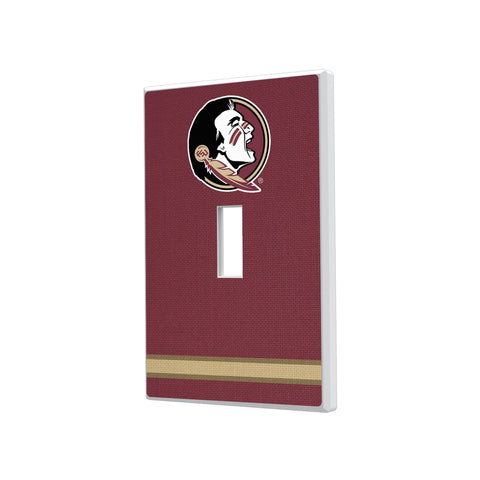 Florida State University Seminoles Stripe Hidden-Screw Light Switch Plate