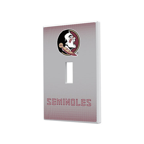 Florida State University Seminoles Linen Hidden-Screw Light Switch Plate