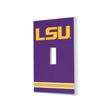 Louisiana State University Tigers Stripe Hidden-Screw Light Switch Plate