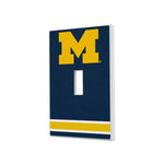 Michigan Wolverines Stripe Hidden-Screw Light Switch Plate-0