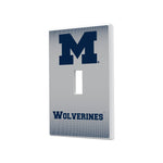 Michigan Wolverines Linen Hidden-Screw Light Switch Plate-0