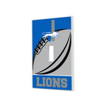 Detroit Lions Retro Passtime Hidden-Screw Light Switch Plate-0