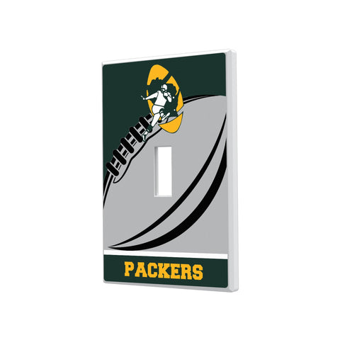Green Bay Packers Historic Collection Passtime Hidden-Screw Light Switch Plate