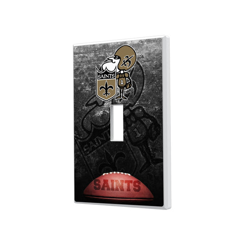 New Orleans Saints Historic Collection Legendary Hidden-Screw Light Switch Plate
