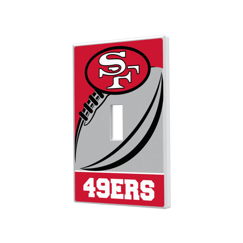 San Francisco 49ers Passtime Hidden-Screw Light Switch Plate-0