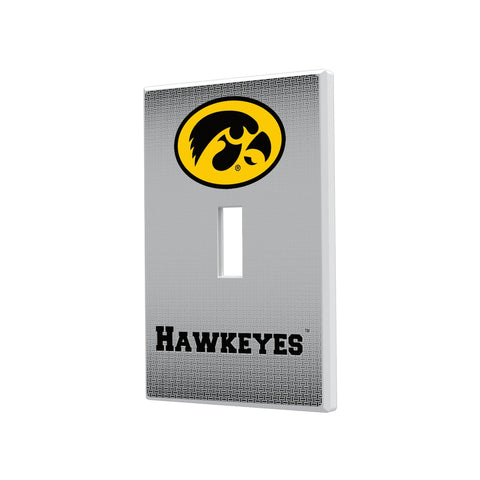 University of Iowa Hawkeyes Linen Hidden-Screw Light Switch Plate