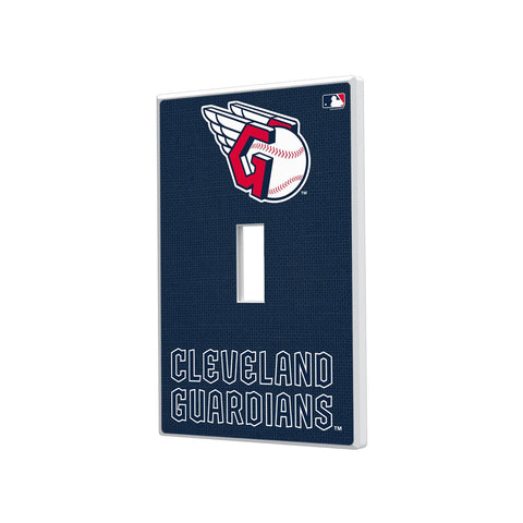 Cleveland Guardians Solid Hidden-Screw Light Switch Plate-0