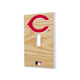 Cincinnati Reds Baseball Bat Hidden-Screw Light Switch Plate