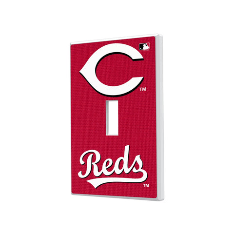 Cincinnati Reds Solid Hidden-Screw Light Switch Plate