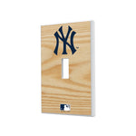 New York Yankees Baseball Bat Hidden-Screw Light Switch Plate