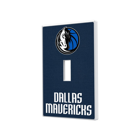 Dallas Mavericks Solid Hidden-Screw Light Switch Plate-0