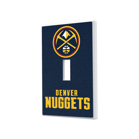 Denver Nuggets Solid Hidden-Screw Light Switch Plate