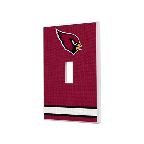 Arizona Cardinals Stripe Hidden-Screw Light Switch Plate-0