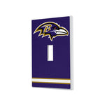 Baltimore Ravens Stripe Hidden-Screw Light Switch Plate