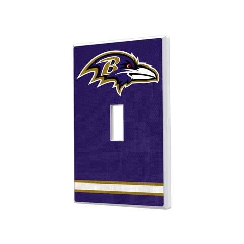 Baltimore Ravens Stripe Hidden-Screw Light Switch Plate