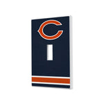 Chicago Bears Stripe Hidden-Screw Light Switch Plate-0