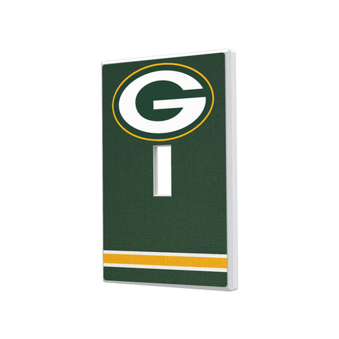 Green Bay Packers Stripe Hidden-Screw Light Switch Plate