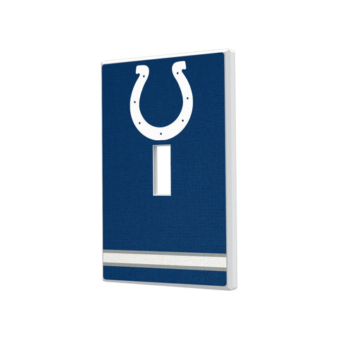 Indianapolis Colts Stripe Hidden-Screw Light Switch Plate
