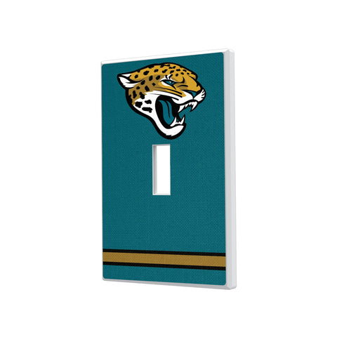 Jacksonville Jaguars Stripe Hidden-Screw Light Switch Plate