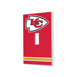 Kansas City Chiefs Stripe Hidden-Screw Light Switch Plate
