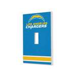 Los Angeles Chargers Stripe Hidden-Screw Light Switch Plate-0