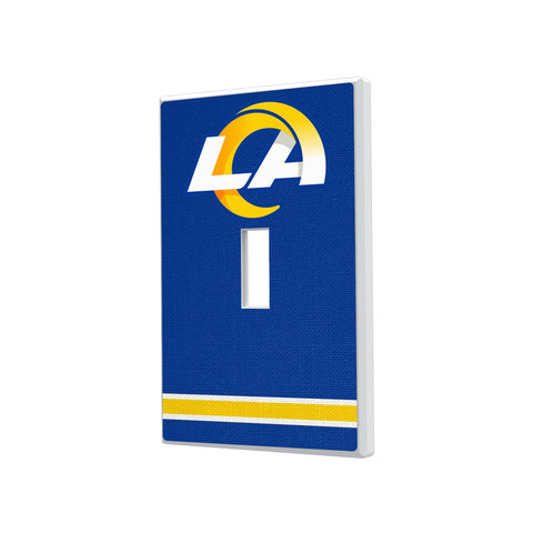 Los Angeles Rams Stripe Hidden-Screw Light Switch Plate