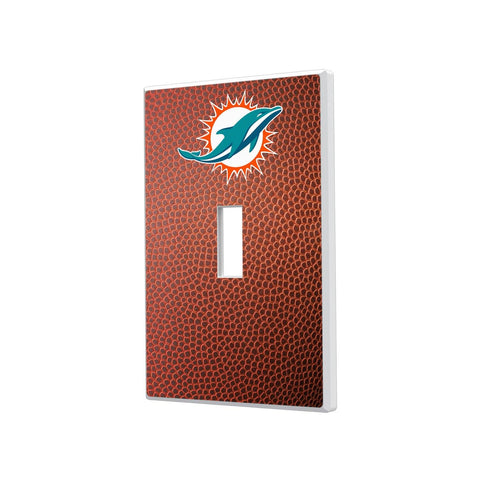 Miami Dolphins Football Hidden-Screw Light Switch Plate-0