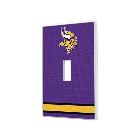 Minnesota Vikings Stripe Hidden-Screw Light Switch Plate-0