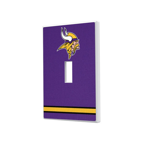 Minnesota Vikings Stripe Hidden-Screw Light Switch Plate