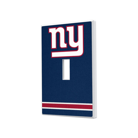 New York Giants Stripe Hidden-Screw Light Switch Plate