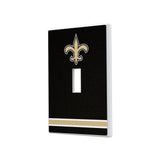 New Orleans Saints Stripe Hidden-Screw Light Switch Plate