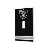 Las Vegas Raiders Stripe Hidden-Screw Light Switch Plate-0