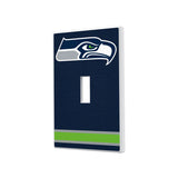Seattle Seahawks Stripe Hidden-Screw Light Switch Plate-0