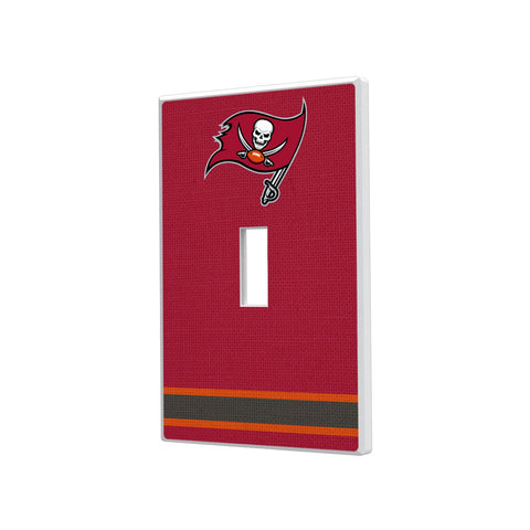 Tampa Bay Buccaneers Stripe Hidden-Screw Light Switch Plate-0