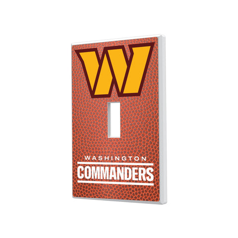 Washington Commanders Football Hidden-Screw Light Switch Plate