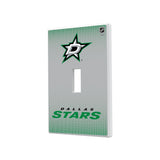 Dallas Stars Linen Hidden-Screw Light Switch Plate