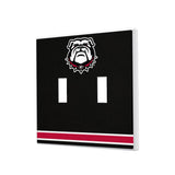 Georgia Bulldogs Stripe Hidden-Screw Light Switch Plate-2