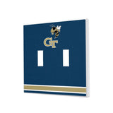 Georgia Tech Yellow Jackets Stripe Hidden-Screw Light Switch Plate-2