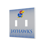 University of Kansas Jayhawks Linen Hidden-Screw Light Switch Plate