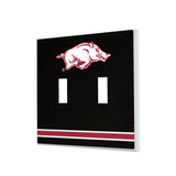 University of Arkansas Fayetteville Razorbacks Stripe Hidden-Screw Light Switch Plate