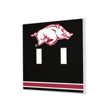 Arkansas Razorbacks Stripe Hidden-Screw Light Switch Plate-2