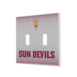 Arizona State University Sun Devils Linen Hidden-Screw Light Switch Plate-2