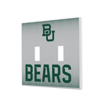 Baylor University Bears Linen Hidden-Screw Light Switch Plate